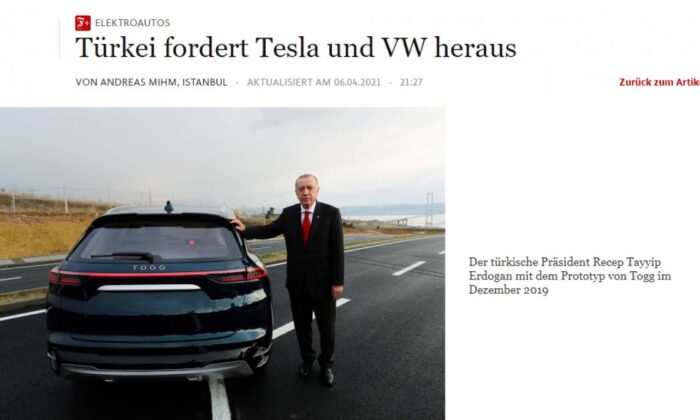 Alman Basını yazdı! “Türkiye yerli otomobille Tesla ve Volkswagen’e meydan okuyor!.”