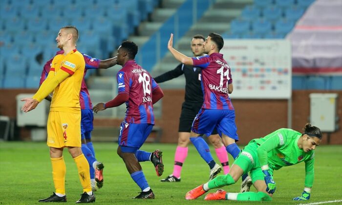 Trabzonspor, Kayserispor’la 1-1 berabere kaldı!.