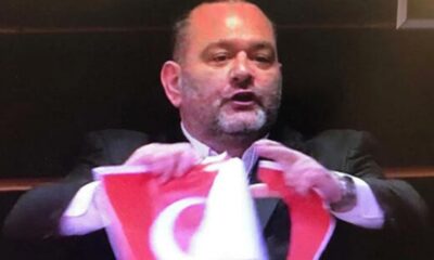 Avrupa Parlamentosu’nun, dokunulmazlığını kaldırdığı Türk Bayrağı yakan Yunan vekil Lagos kaçtı!.