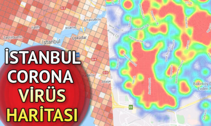 İstanbul maviye döndü! İşte ilçelere göre coronavirüs risk haritası..