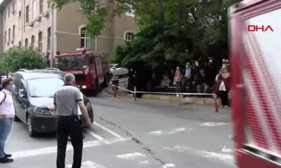 Çapa’da ki İstanbul Tıp Fakültesi’nde yangın..