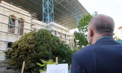 Cumhurbaşkanı Erdoğan, yapımı devam eden Cami ve hastanede incelemelerde bulundu!.