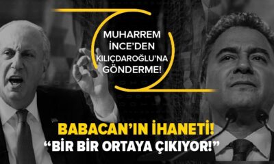 İnce’den Ali Babacan’ın itirafları sonrası açıklama! “İftiraların gerekçesi bir bir ortaya çıkıyor!.” (video haber)