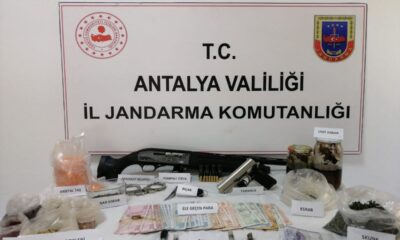 Antalya’da uyuşturucu operasyonu..