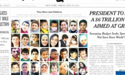 New York Times’ın şehit olan Filistinli çocukları haber yapması Yahudi lobisini rahatsız etti!.