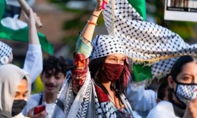 Filistin’e destek veren Amerikalı model Bella Hadid, İsrail’in hedefinde..