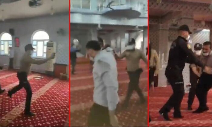 Camii cemaatine biber gazı ile saldıran bekçi ve polisler Valilik tarafından açığa alındı!.