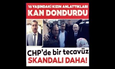 CHP’de bir tecavüz skandalı daha! Kılıçdaroğlu ve Genel Merkez suskun..