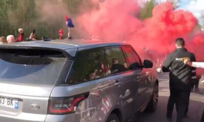 Lille taraftarlarından Burak Yılmaz’a coşkulu karşılama..