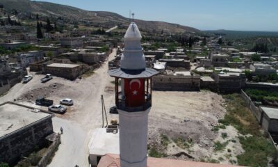 Afrin’de yenilenen Ömer Bin Hattap Camii ibadete açıldı!.