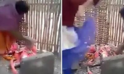 Hindular “bizi coronadan koruyamadılar” diyerek putlarını parçaladılar!. (video haber)