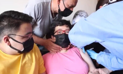 Engelli vatandaşlara coronavirüs aşısı yapılmaya başlandı!. (video haber)