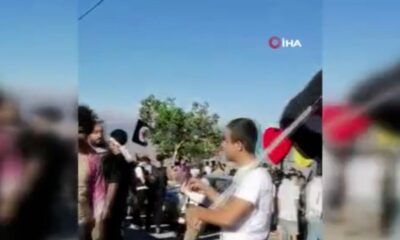 Lübnan-İsrail sınırında İsrail protestosu..