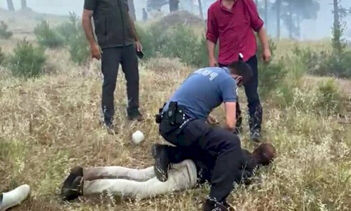 Ormanları ateşe veren şerefsiz şuç üstü yakalandı!.