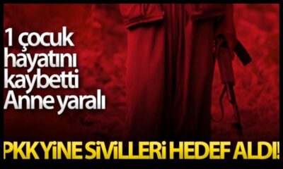 Terör örgütü PKK/YPG yine sivilleri vurdu!.