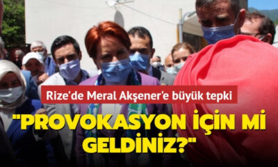 Rize’de Akşener’e tepki gösterirken korumalar tarafından susturulan Havva teyze konuştu!.