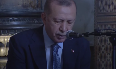 Taksim Camii açılışı sonrası Başkan Erdoğan’dan Ayasofya’da Kur’an tilaveti.. (video haber)