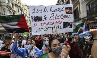 Madrid’de Filistin’e destek yürüyüşü..