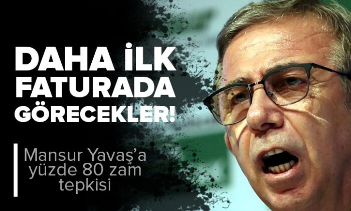 Suya yüzde 80 zam yapan Mansur Yavaş’a tepkiler çığ gibi! “Ankaralılar ilk faturada görecek!.” (video haber)