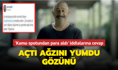 Cem Yılmaz’dan “kamu spotundan para aldı” iddialarına cevap..