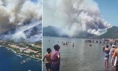 Marmaris’te korkutan yangın! Şehidimiz var!.