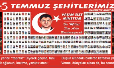 15 Temmuz akşamı ülkesi için şahadete yürüyen kahramanlar..