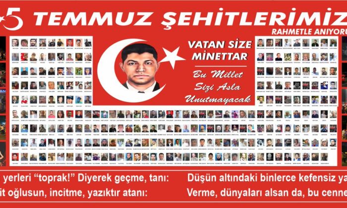 15 Temmuz akşamı ülkesi için şahadete yürüyen kahramanlar..