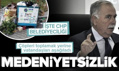 CHP’li Çanakkale Belediyesi çöpleri toplamak yerine vatandaşlara hakaret etti!.