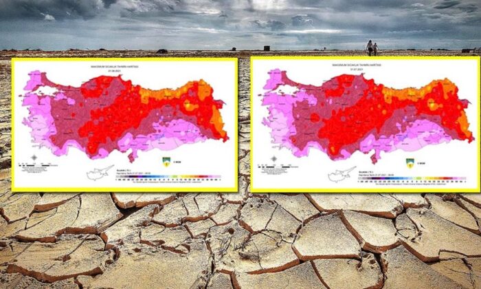 Yanacağız! Meteorolojiden aşırı sıcaklara dikkat çeken harita..