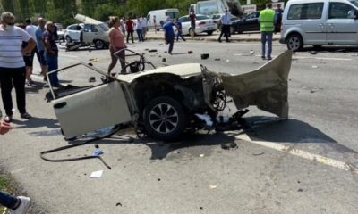 Ankara’da zincirleme trafik kazası! 1 ölü, 10 yaralı..