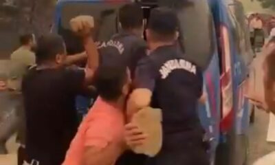 Antalya’da yangını çıkardığı öne sürülen kişilere linç girişimi..