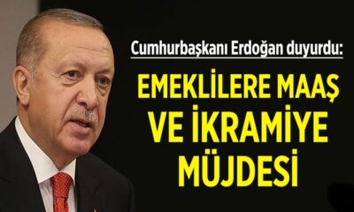 Cumhurbaşkanı Erdoğan’dan emeklilere maaş ve ikramiye müjdesi…