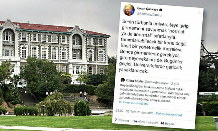 Boğaziçili alçak akademisyenin açık açık yaptığı başörtüsü düşmanlığına YÖK’ten çıt yok!.