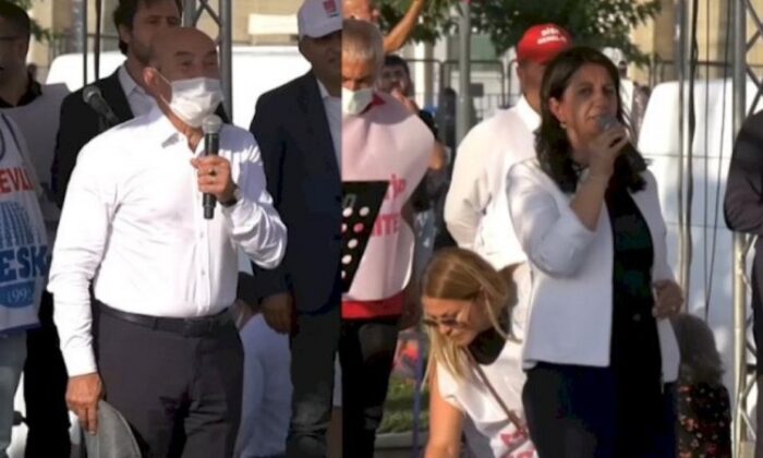 Yoldaş dayanışması! HDP’nin İzmir mitingine CHP İl Başkanlığı tam kadro katıldı!.