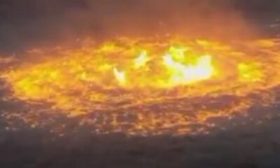 Kanada’da ateşe verilen bir kilise böyle yok edildi!. (video haber)