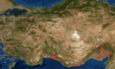 NASA, Türkiye’deki orman yangınlarını görüntüledi!.
