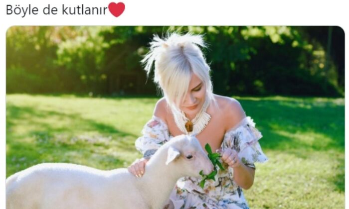 Ağaçta yetişen(!) etleri tüketenlerin Kurban Bayramı kınamaları devam ediyor! Ömür Gedik bayramı böyle kutlamış!.