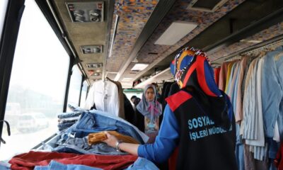Sosyal Mağaza Otobüsü bayram öncesi çocukları sevindiriyor!.