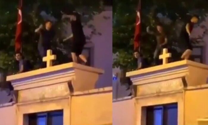 Kiliseye saygısızlığa soruşturma! 3 gözaltı..