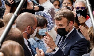 Tapınak ziyaretinde Macron’a şok! “Sen ilkel bir ateistsin!.”
