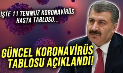 Türkiye’nin 11 Temmuz Covid-19 raporu açıklandı!.