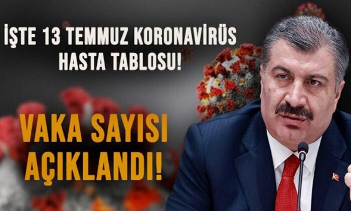 13 Temmuz coronavirüs verileri açıklandı! Vaka sayılarında artış var!.