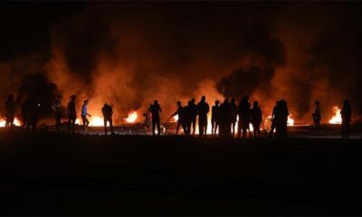 İşgalci teröristler, Gazze Şeridinde göstericilere gerçek mermiyle müdahale etti!.