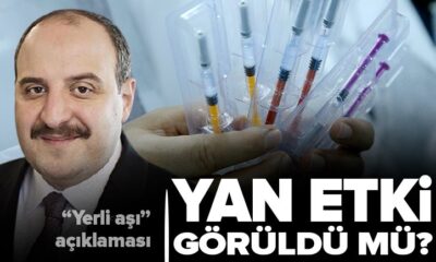 Yerli aşıda yan etki görüldü mü? Bakan Varank açıkladı!.