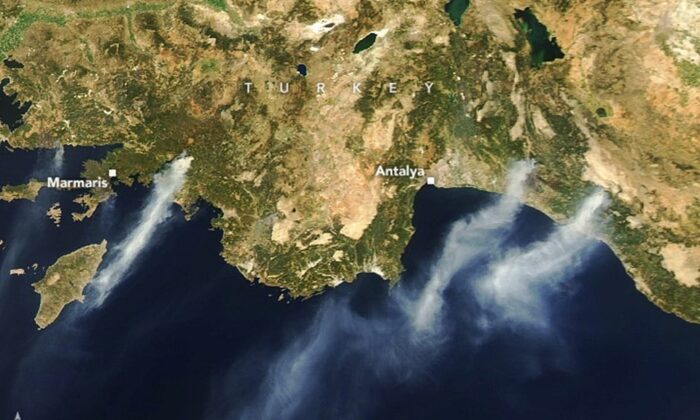 NASA, Türkiye’de ki yangınları böyle görüntüledi!.