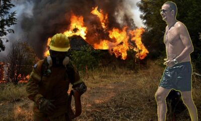 Mora yanarken, ağlak Miçotakis tatil pozu verince Yunanistan fena karıştı!.