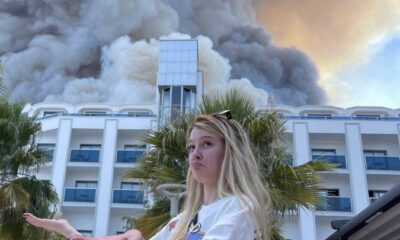 Rus şarkıcı tatil yaptığı Antalya’da ki yangınla böyle dalga geçti!.