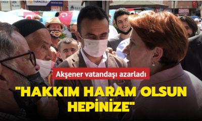 Akşener Bartın’da ittifak eleştirisi yapan vatandaşı azarladı! “Hakkım haram olsun hepinize..” (video haber)