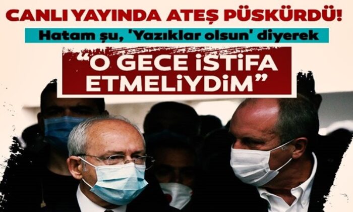Muharrem İnce, CHP’yi fena bombaladı! “Yazıklar olsun diyerek o gece istifa etmeliydim!.” (video haber)