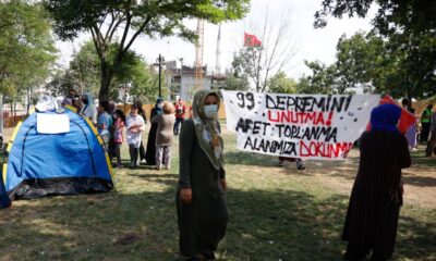 Eyüpsultan’da İBB’nin yıkacağı parkta eylem..